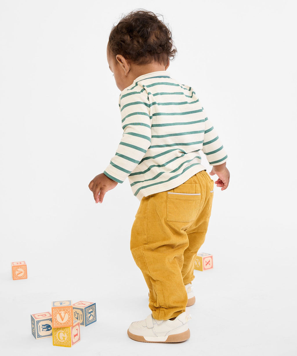 Bowie Baby Pant in Mustard Corduroy