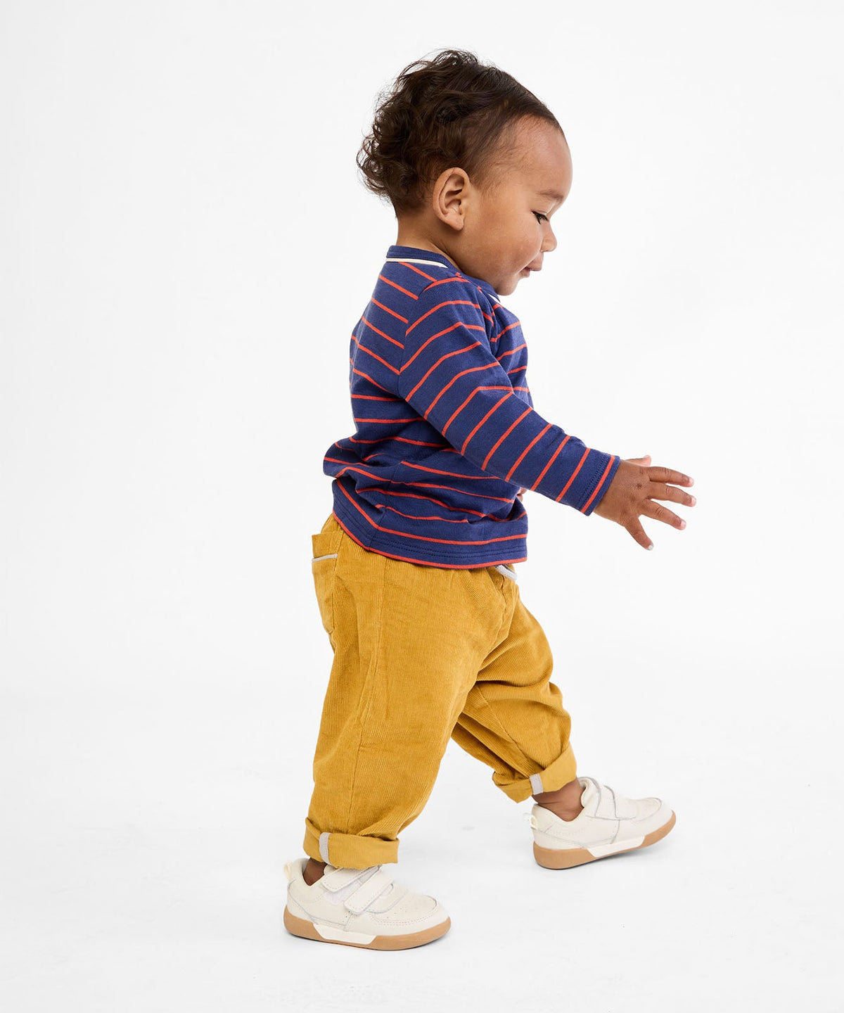 Bowie Baby Pant in Mustard Corduroy
