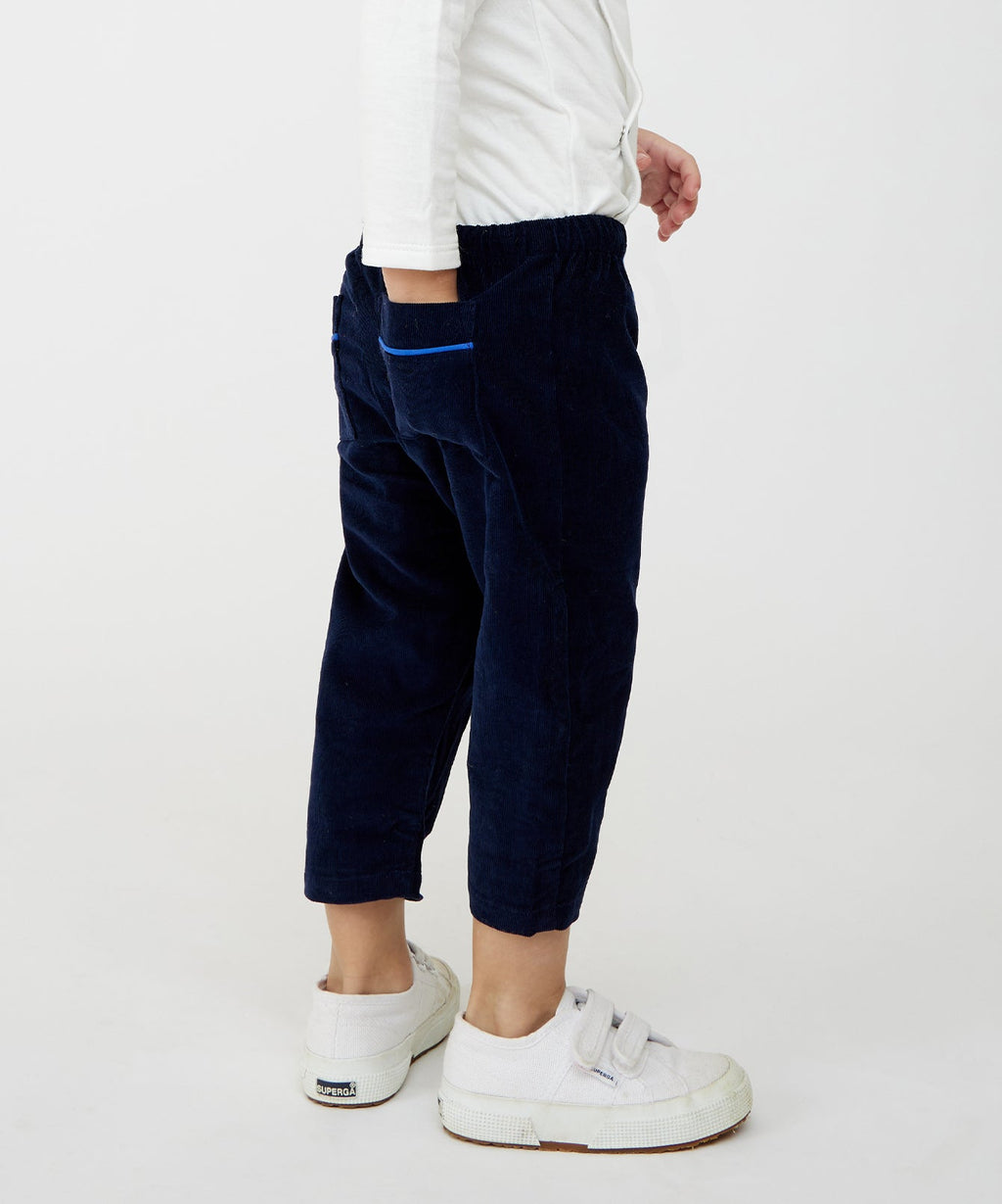 Bowie Baby Pant in Navy Corduroy