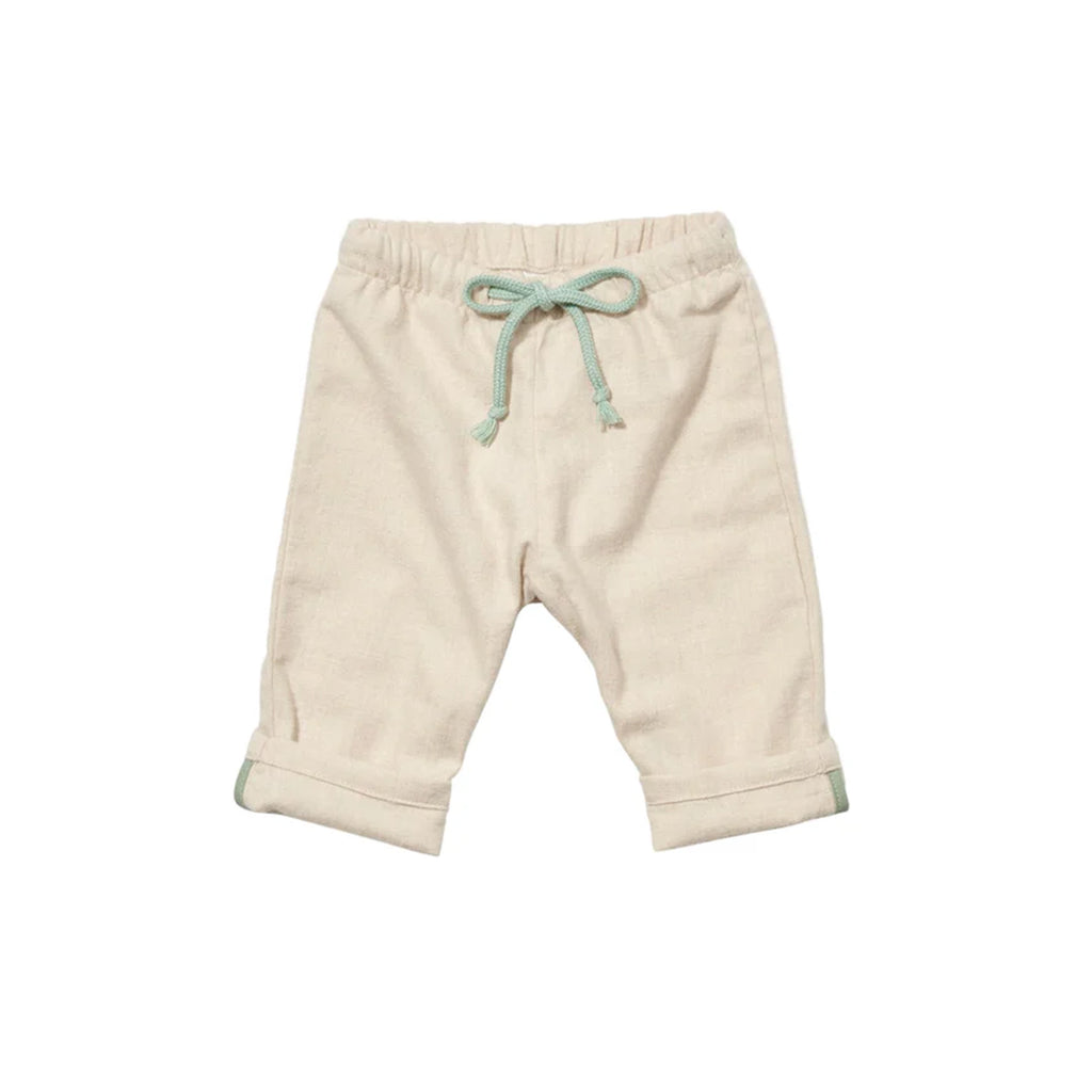 Bowie Baby Pant in Oatmeal Flannel
