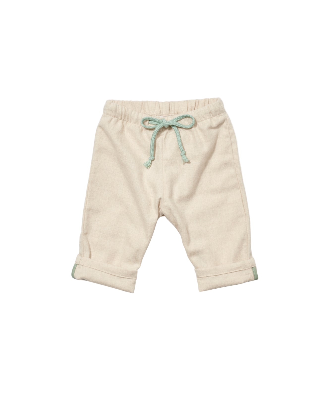 Bowie Baby Pant in Oatmeal Flannel