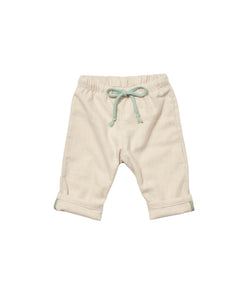 Bowie Baby Pant in Oatmeal Flannel