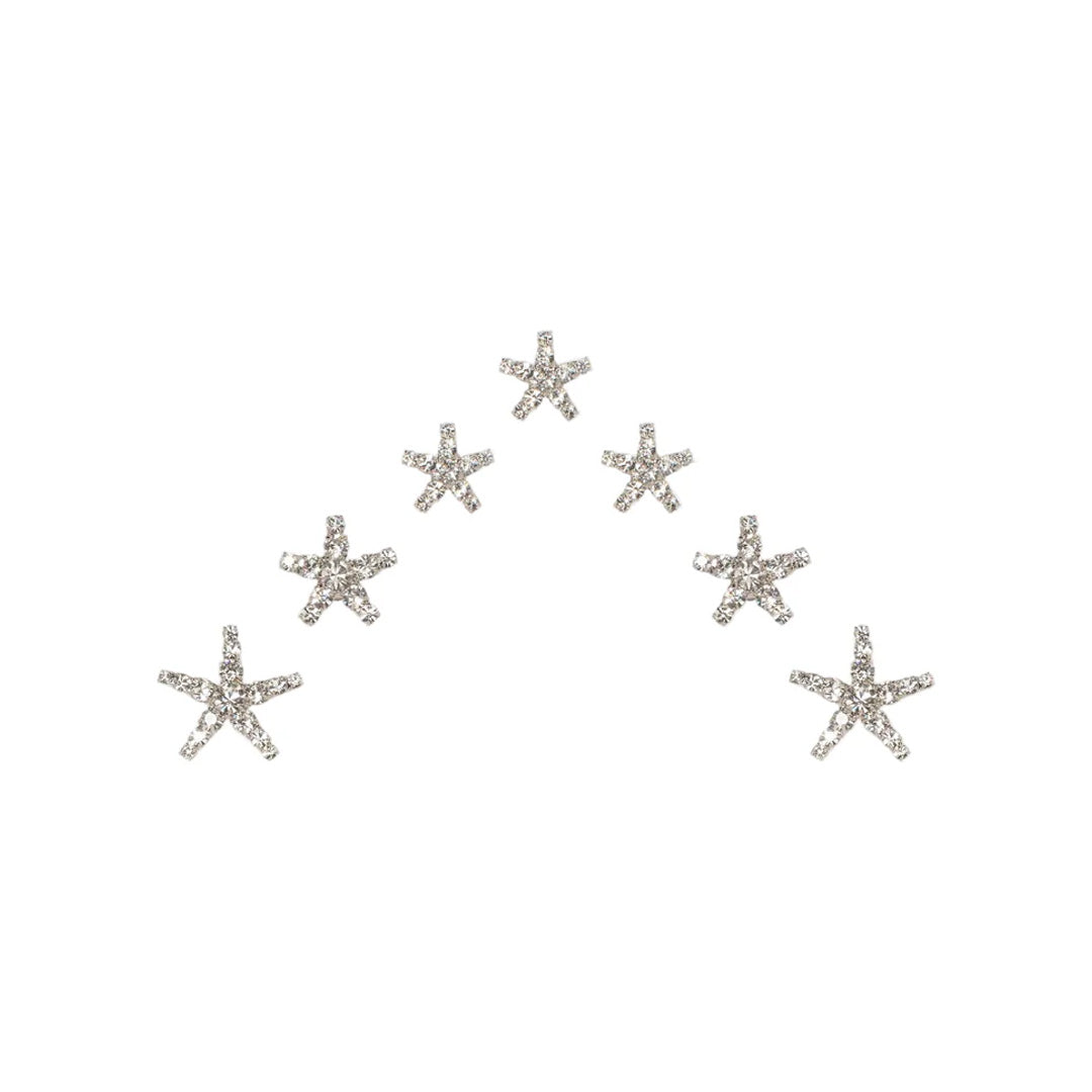 Vespera Hair Magnets in Crystal, Set of 7