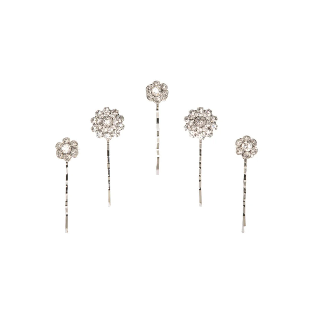 Nora Bobby Pin Set in Crystal