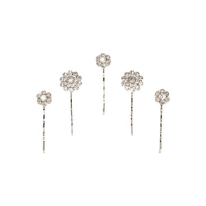 Nora Bobby Pin Set in Crystal