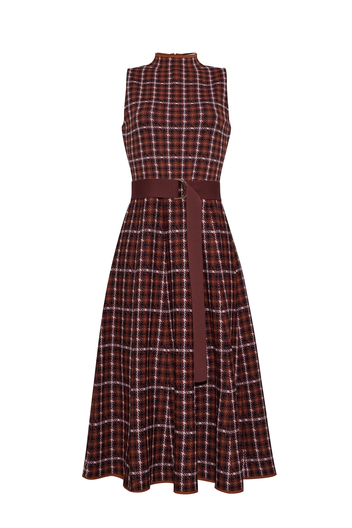 Brice Dress in Classic Check Brown