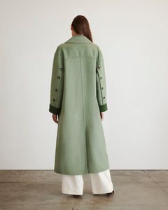 Bridget Coat in Dried Thyme Melange