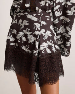 Joan Skirt in Dark Fig Swan