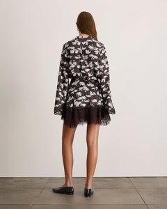 Joan Skirt in Dark Fig Swan