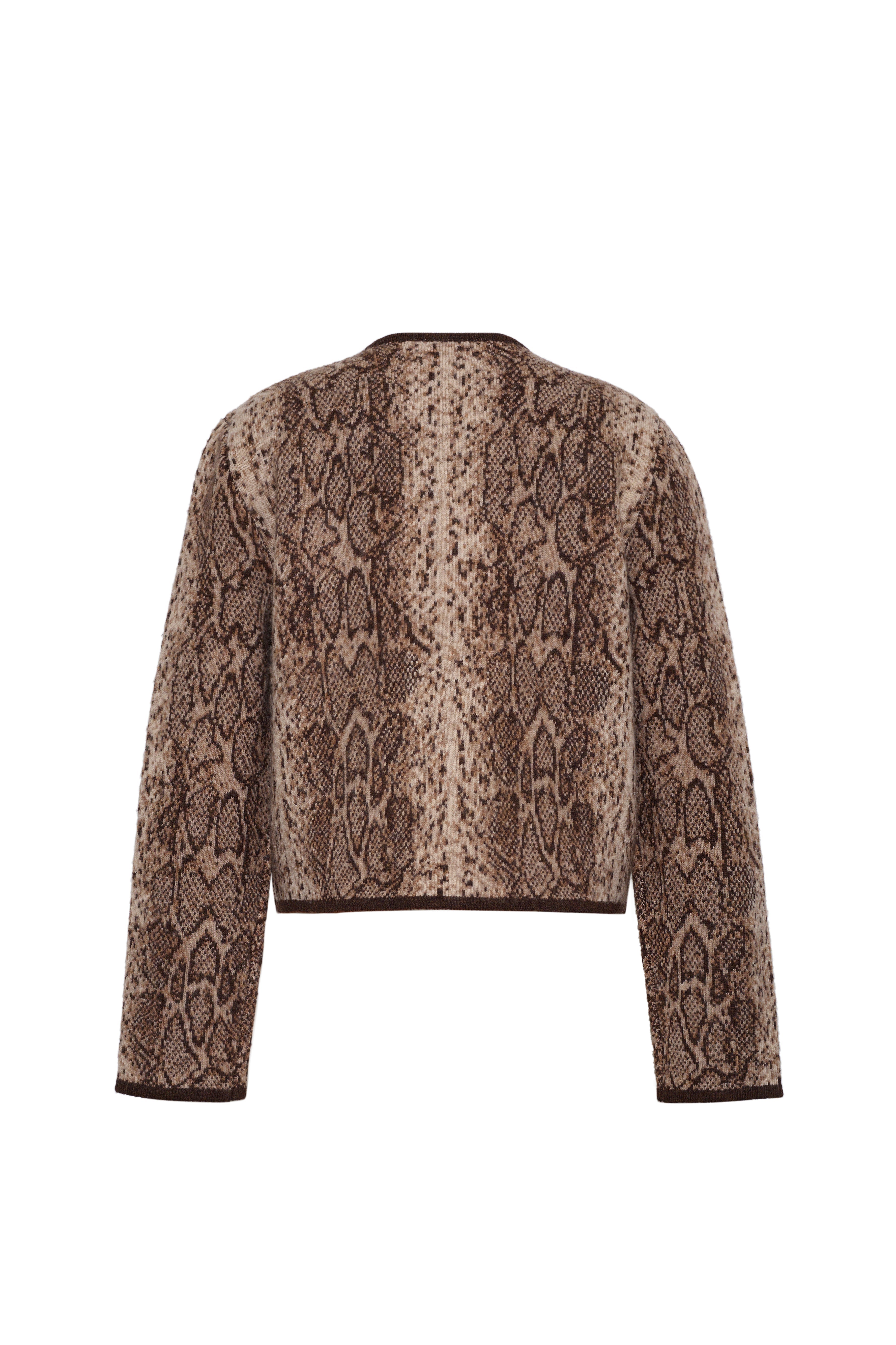 Bristol Cardigan in Oatmeal Snake