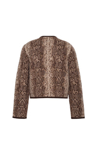 Bristol Cardigan in Oatmeal Snake
