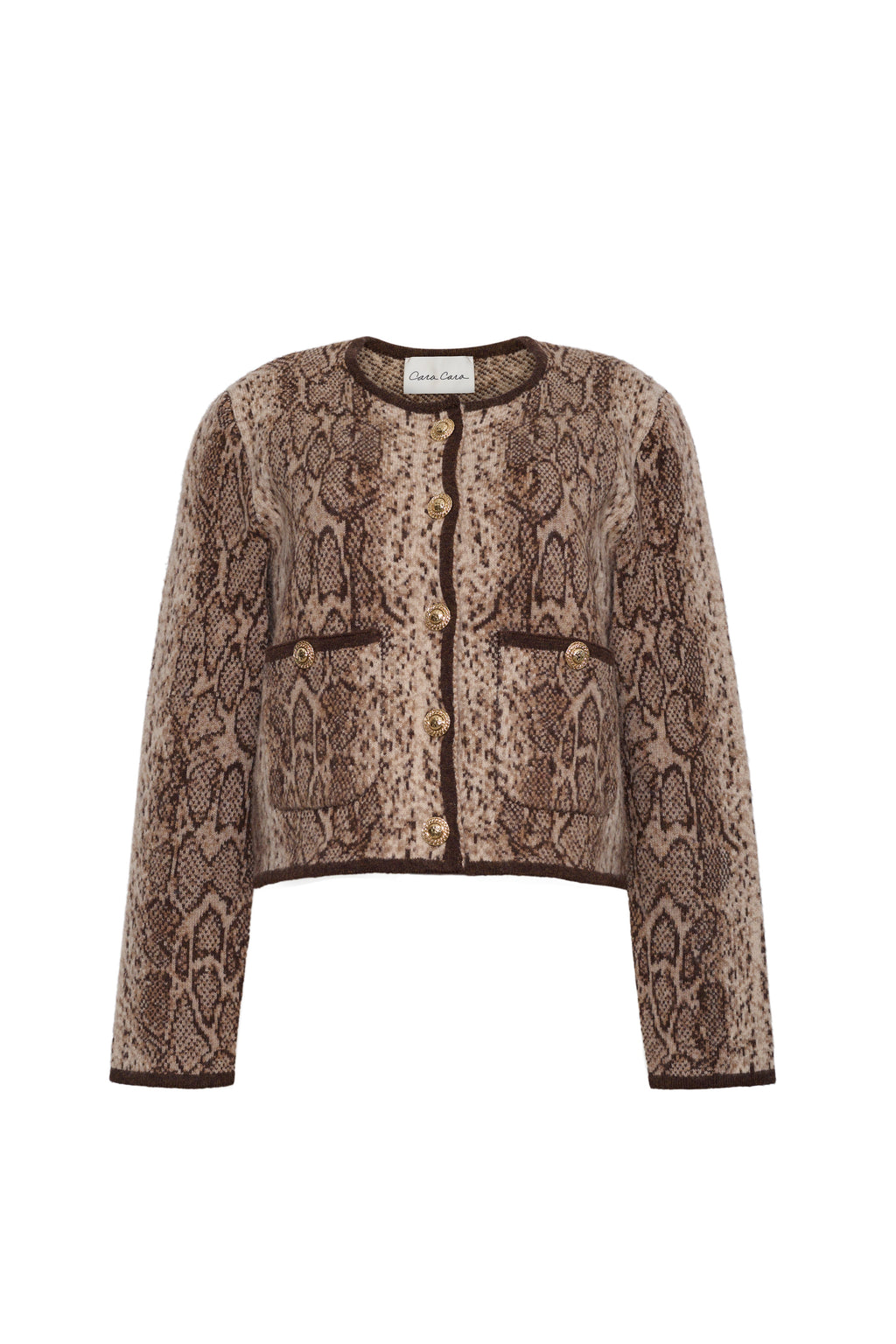 Bristol Cardigan in Oatmeal Snake