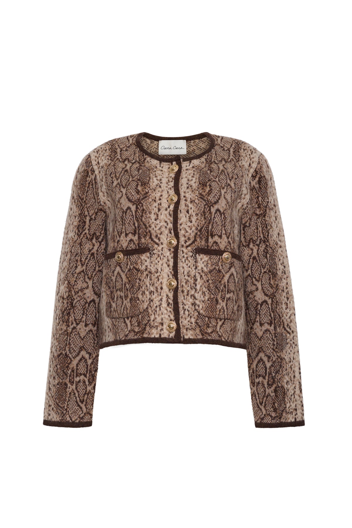 Bristol Cardigan in Oatmeal Snake