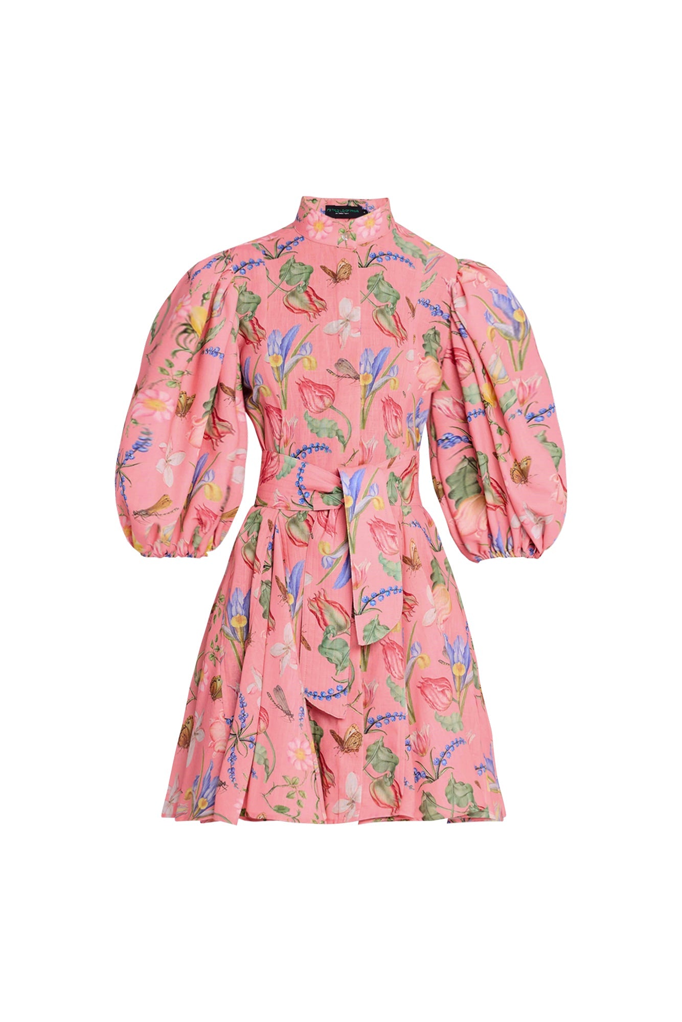 Bromelia Dress in Tulipan Coral Print