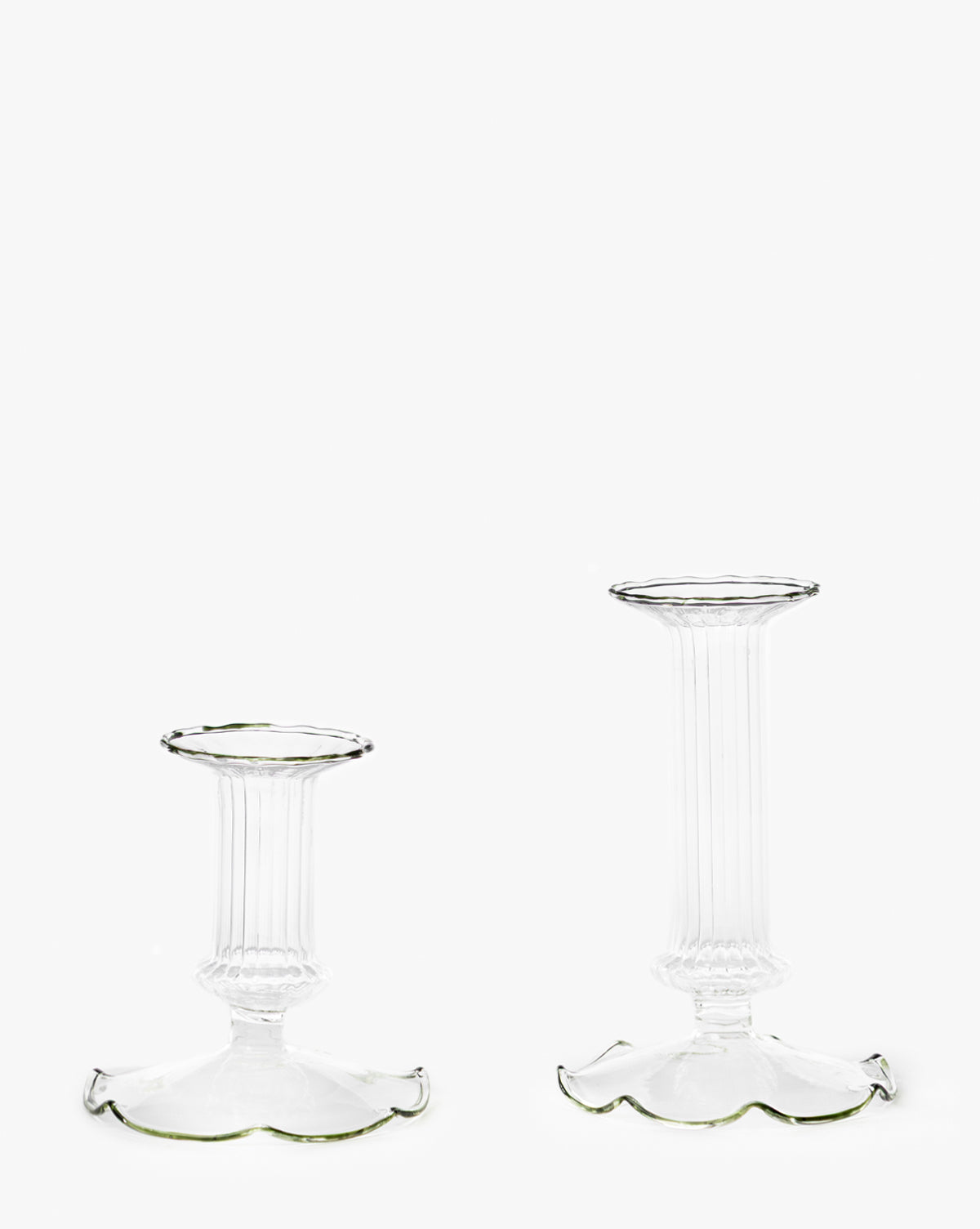 Bromley Glass Taper Candle Holder
