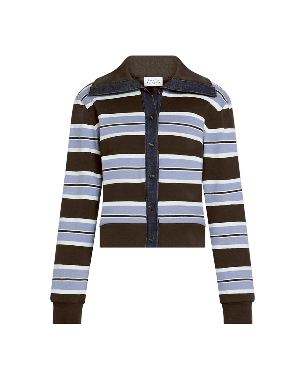 Bronwyn Jacket in Dark Fig/Winter Sky/Cream Multi