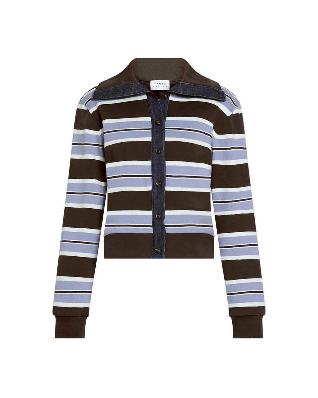 Bronwyn Jacket in Dark Fig/Winter Sky/Cream Multi