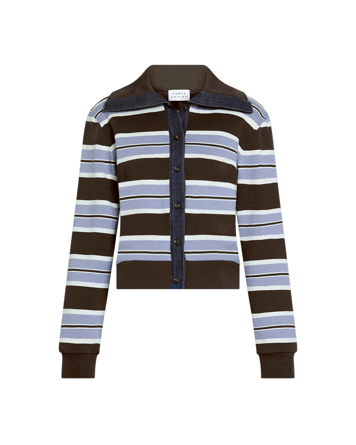 Bronwyn Jacket in Dark Fig/Winter Sky/Cream Multi