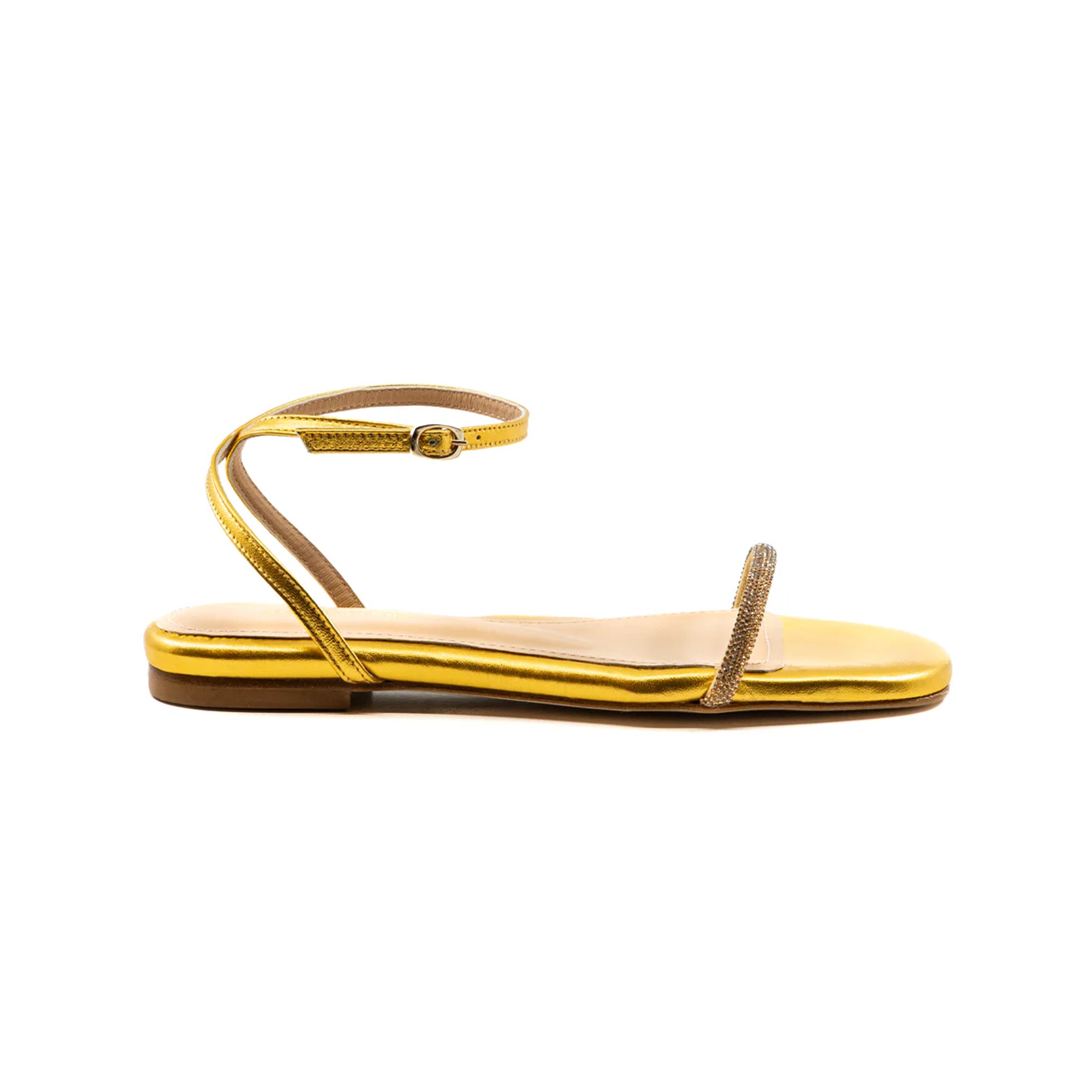 Brook Flat Gold Sandal