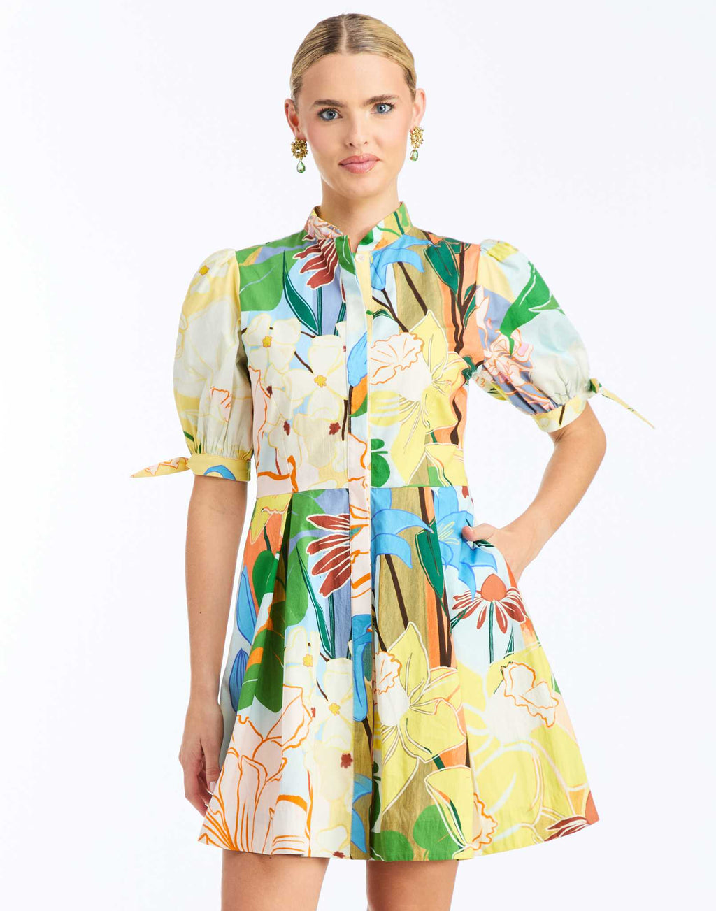 knee length dresses for ladies Brooklyn Mini Dress 8 / Primrose Florals