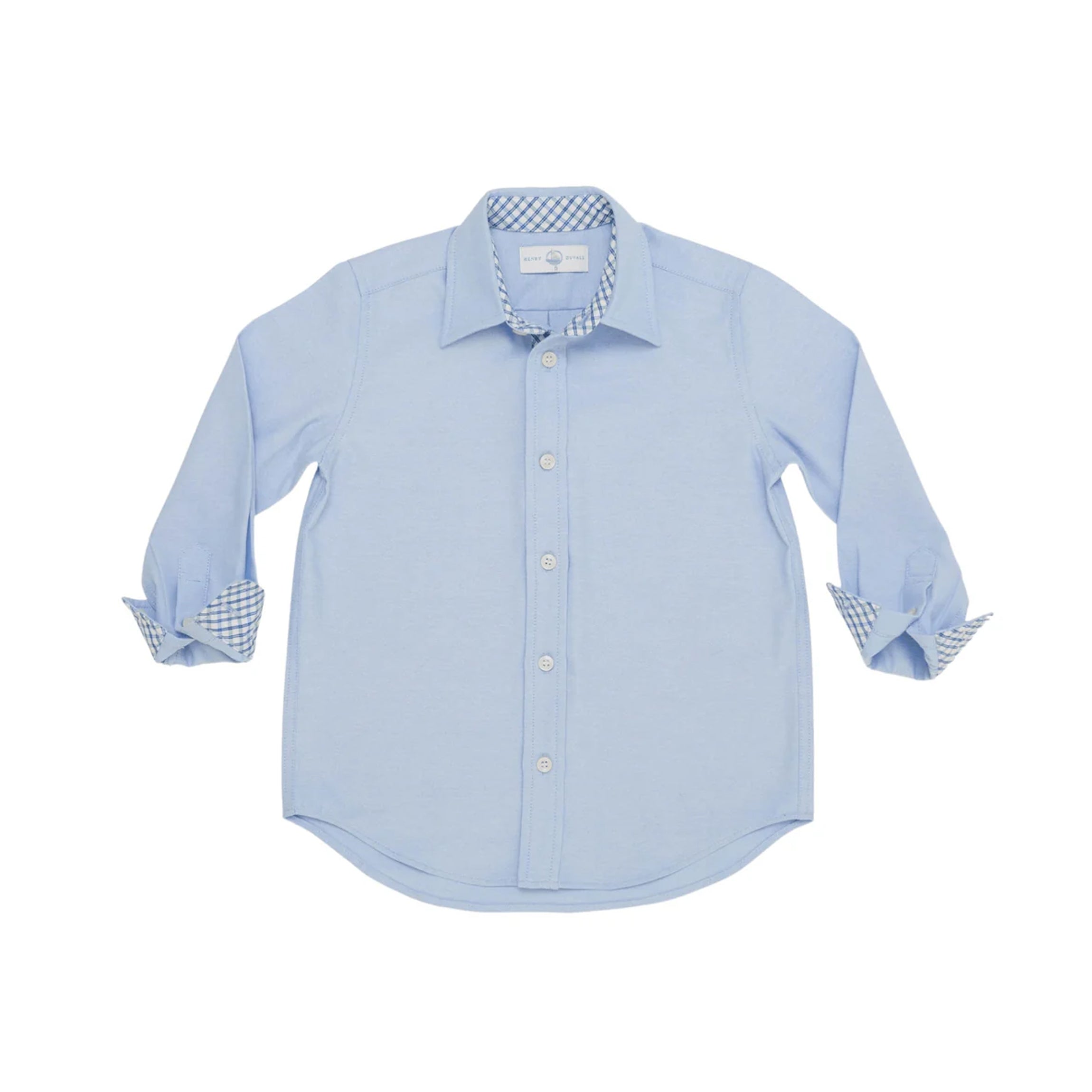 Brooks Button Down in Andover Blue with Chatham Check