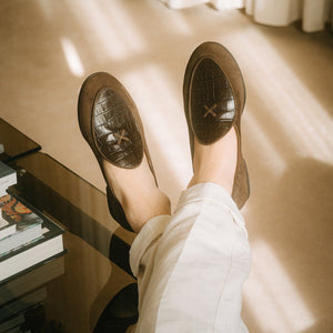 Men's Chocolate Croc Milano Loafer