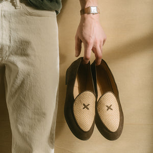 Men's Brown Raffia Milano Loafer