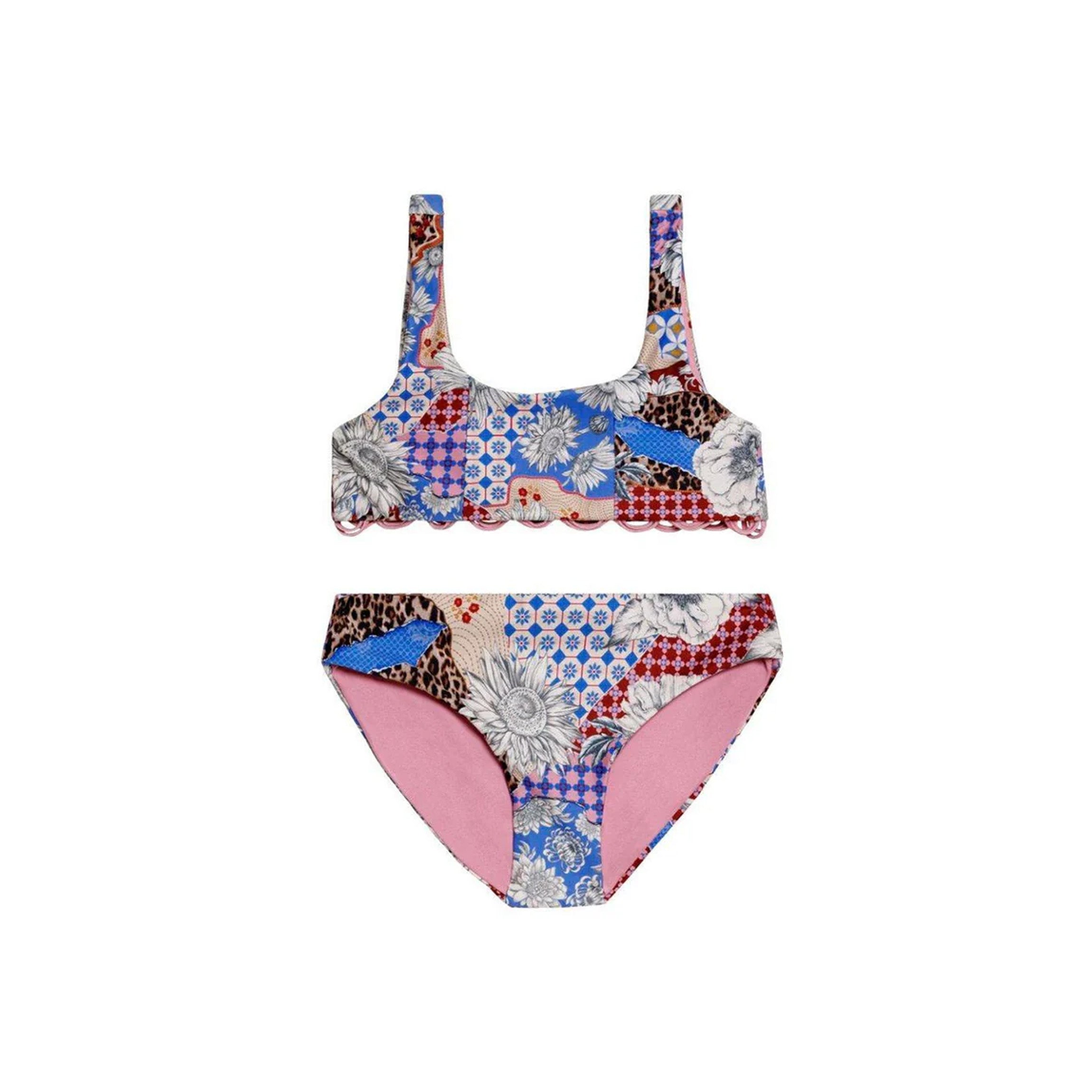 Dolce Kids Bikini Set in Quilt