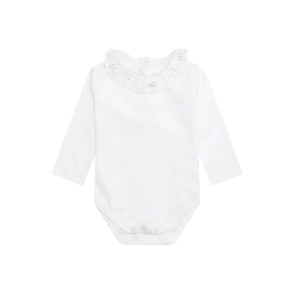 Angel Wing Ruffle Collar Onesie