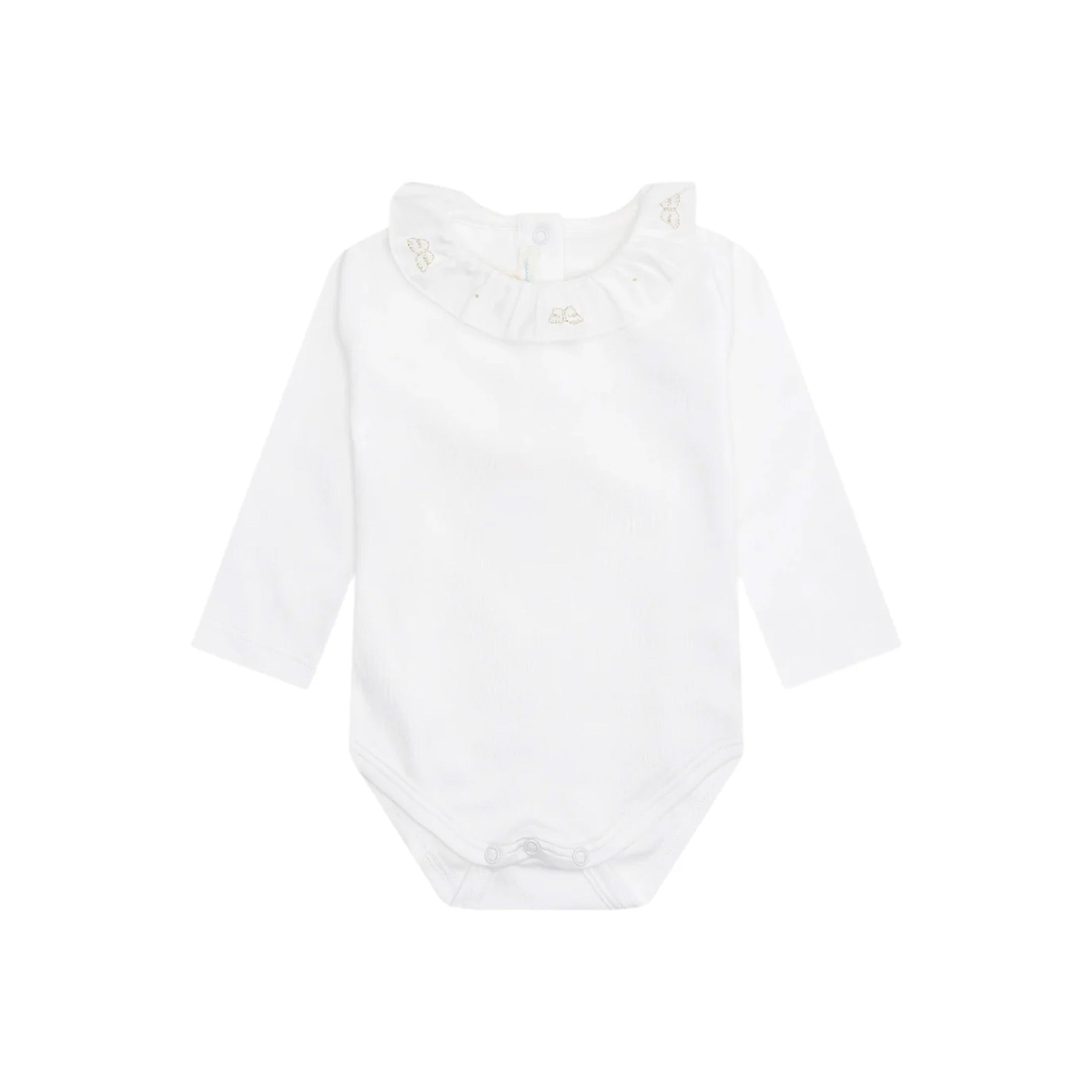 Angel Wing Ruffle Collar Onesie