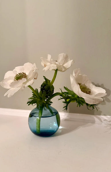 E&S IMPORTS - Bud Vase in Blue