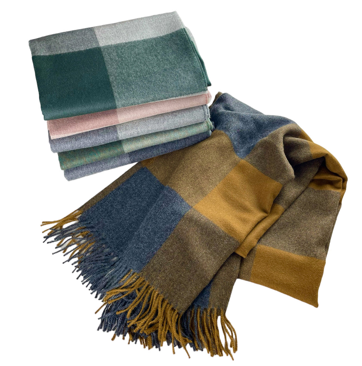 Alpaca Buffalo Check with Fringe