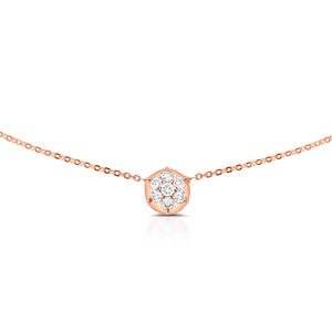 Bullet-Choker-Chain-Rose-A,  14k rose gold