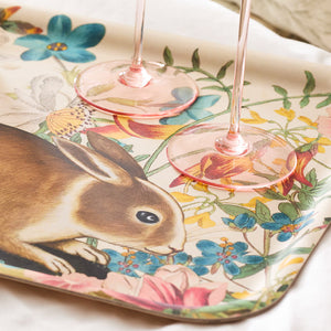 Bunny Maximus Large Rectangular Birchwood Tray