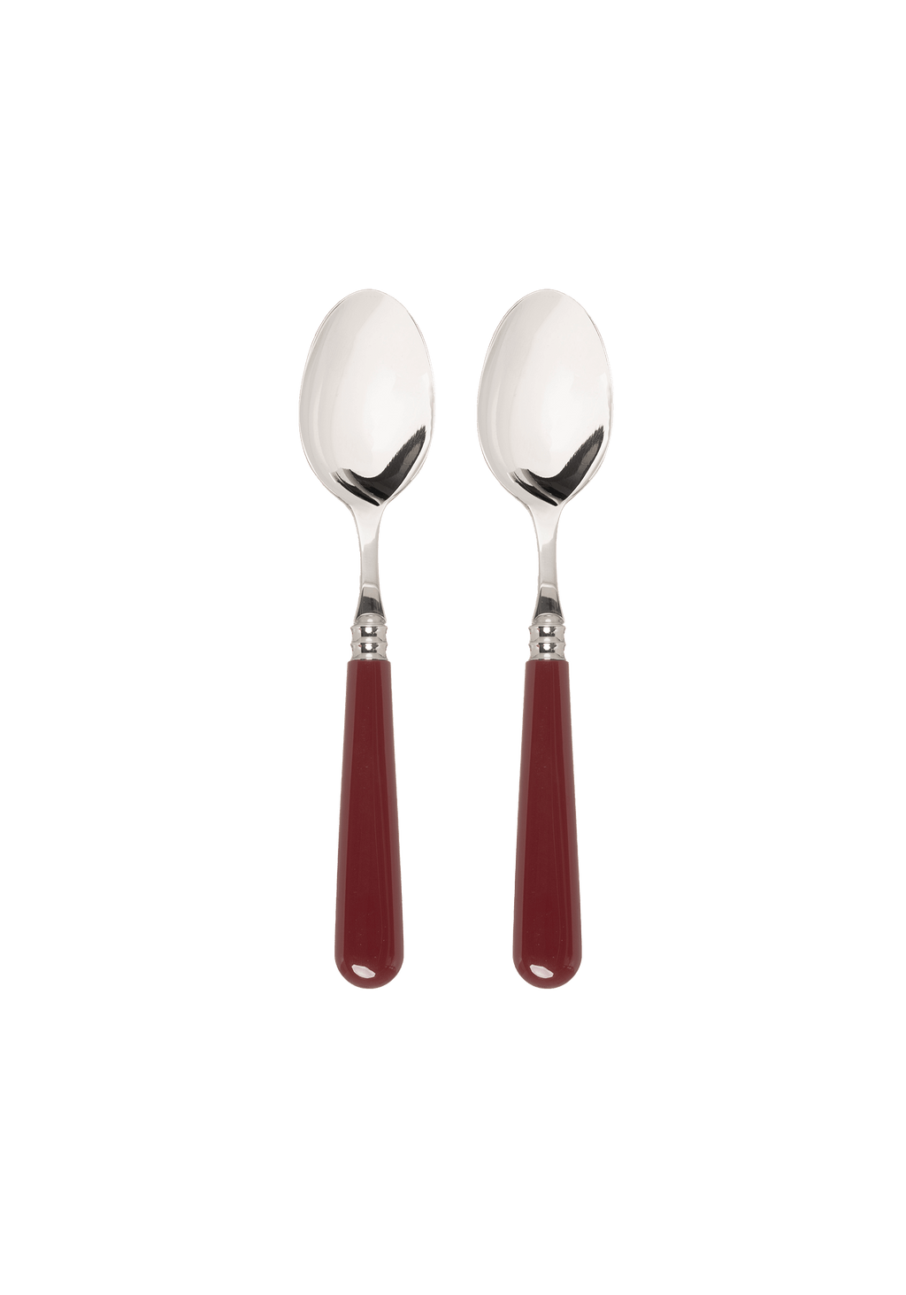 Late Afternoon Burgundy Set of 2 Teaspoons