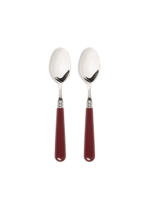 Late Afternoon Burgundy Set of 2 Teaspoons