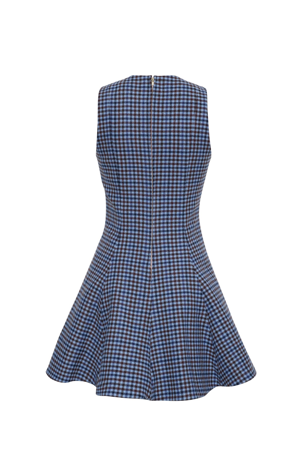 Burns Dress in Edmound Plaid Blue