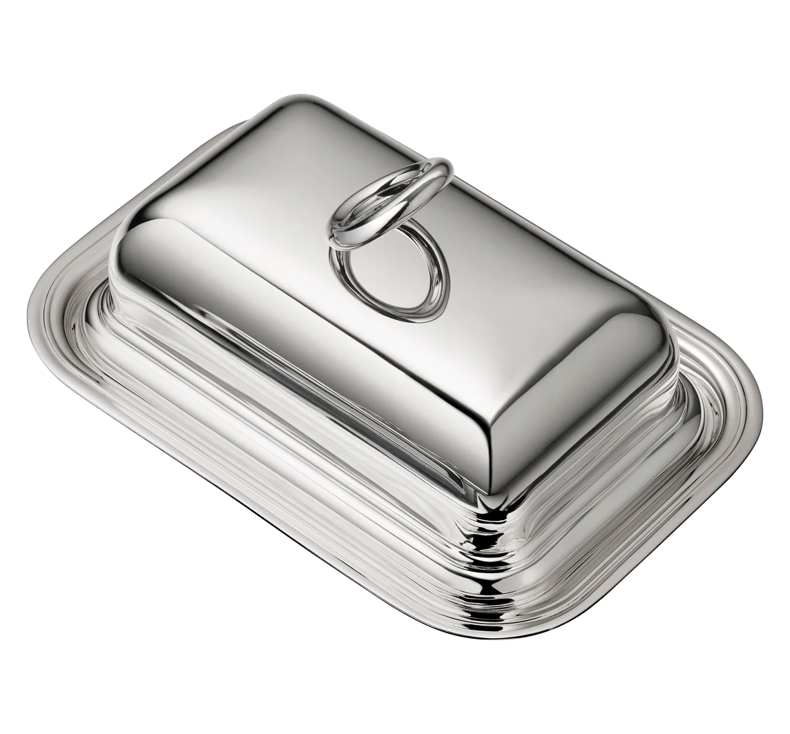 Vertigo Silver-plated Butter Dish
