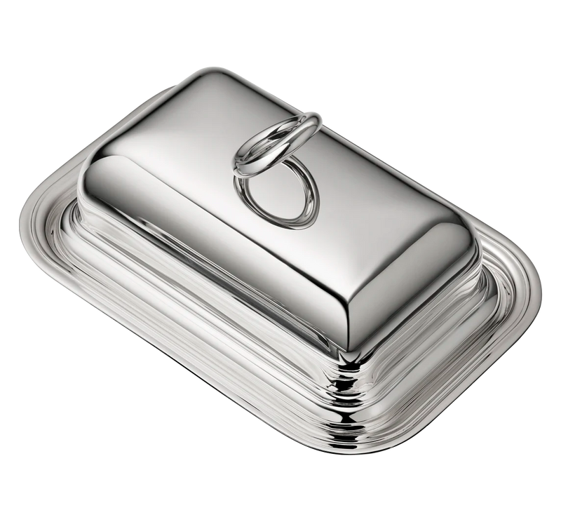 Vertigo Silver-plated Butter Dish