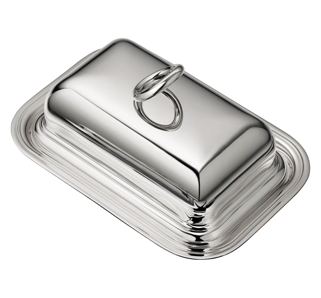 Vertigo Silver-plated Butter Dish