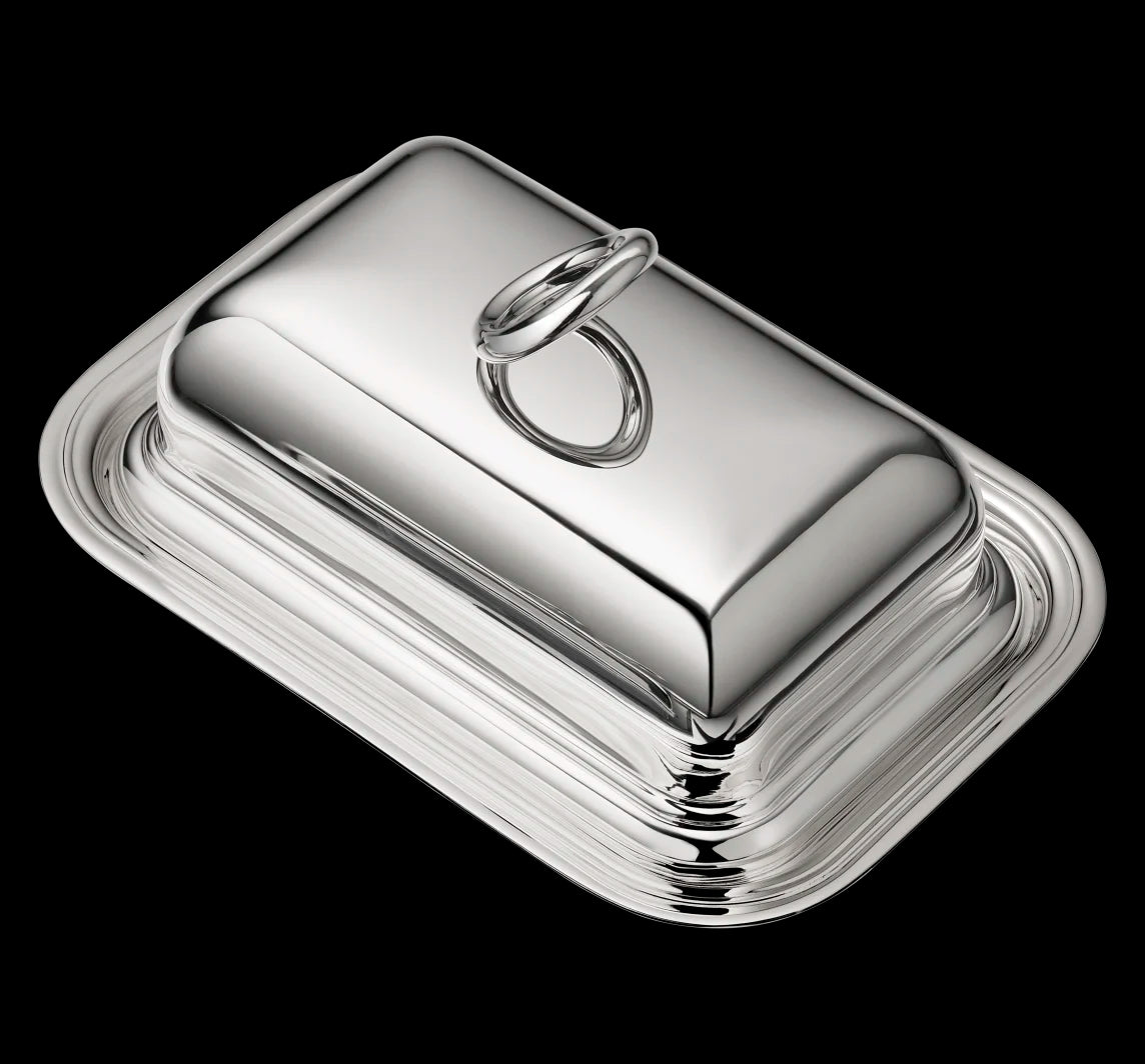 Vertigo Silver-plated Butter Dish