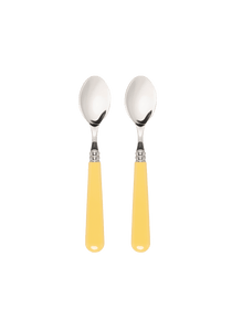 Late Afternoon Butter Yellow Set of 2 Teaspoons