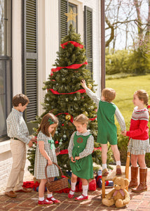 Little English Classic Children's clothing boys and girls winter styles for the holiday season, coordinating outfits