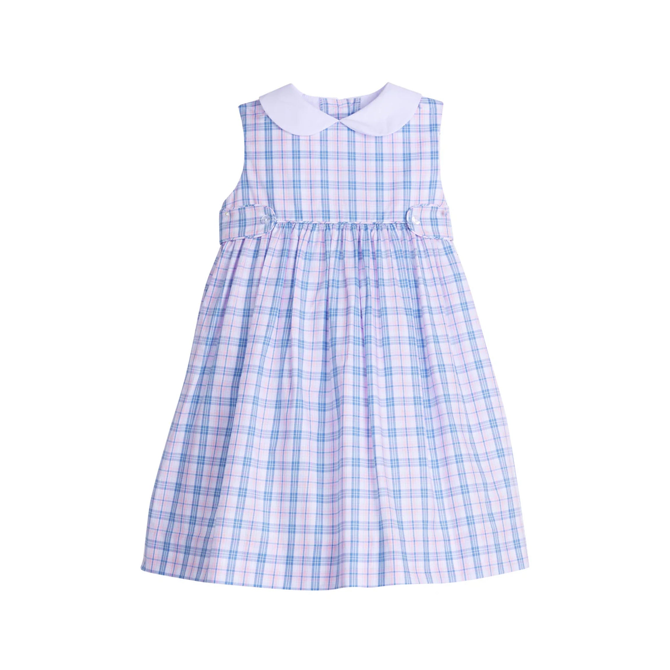 Button Tab Nantucket Dress Albany Plaid