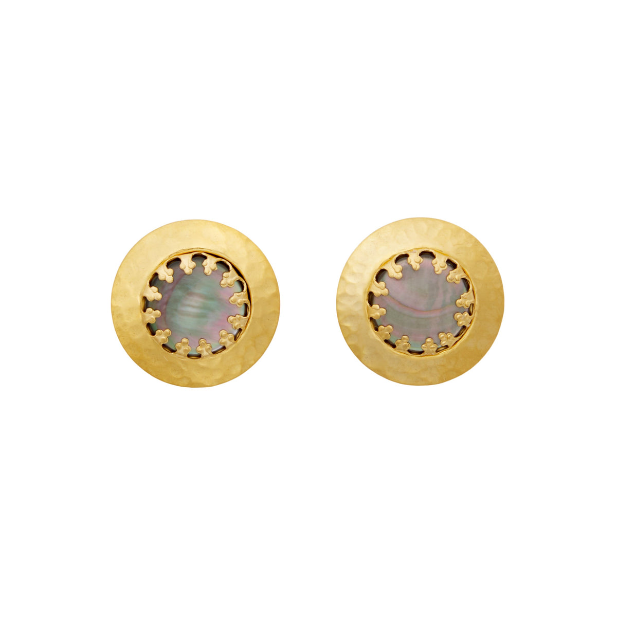 Button Stud Earrings