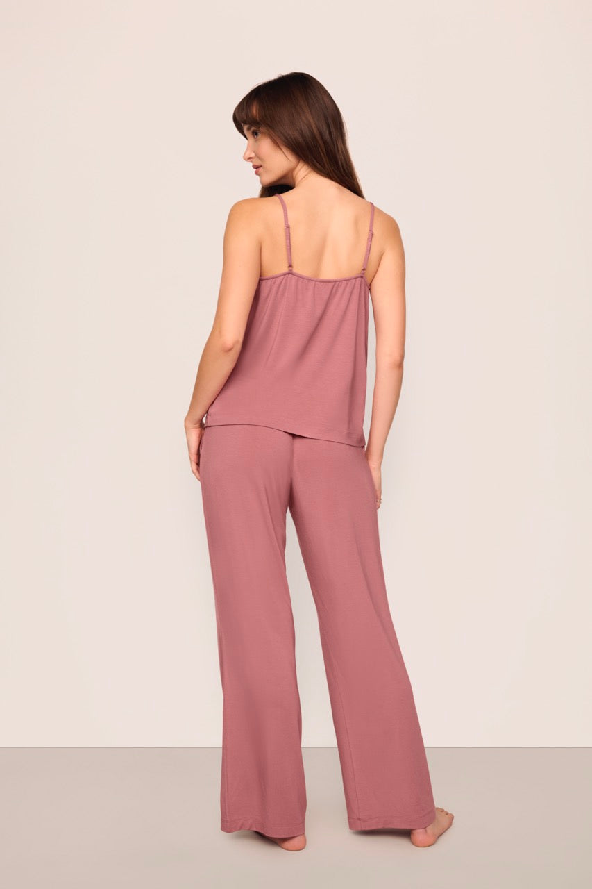 Gisele Cami/Pant PJ Set in Berry Blush