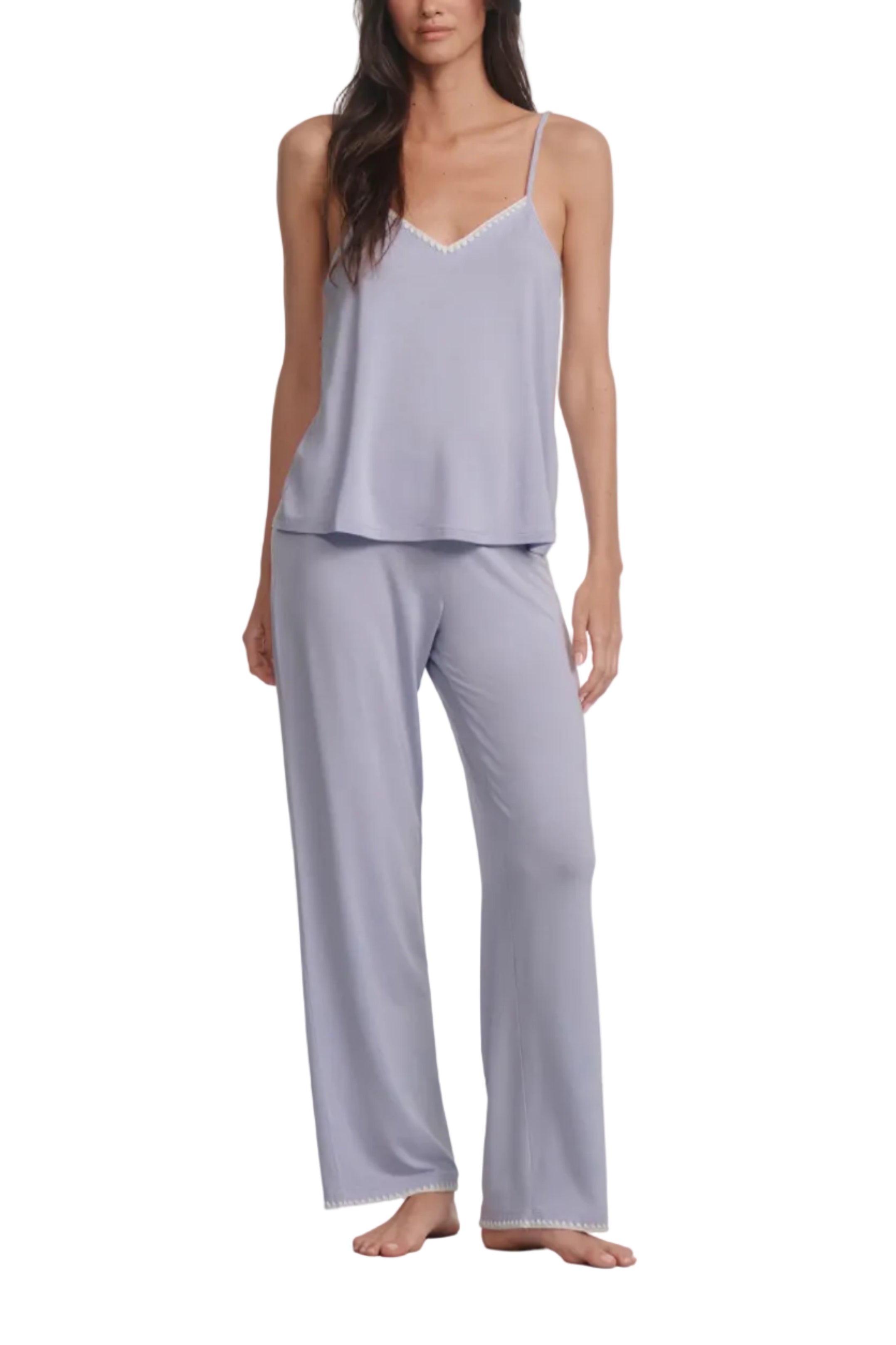 Frida Cami Pant PJ Set in Lavender Dusk/Ivory