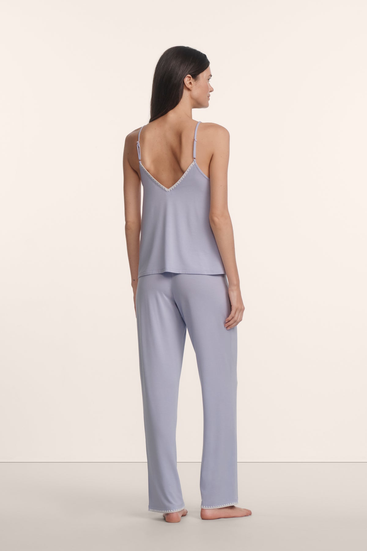 Frida Cami Pant PJ Set in Lavender Dusk/Ivory