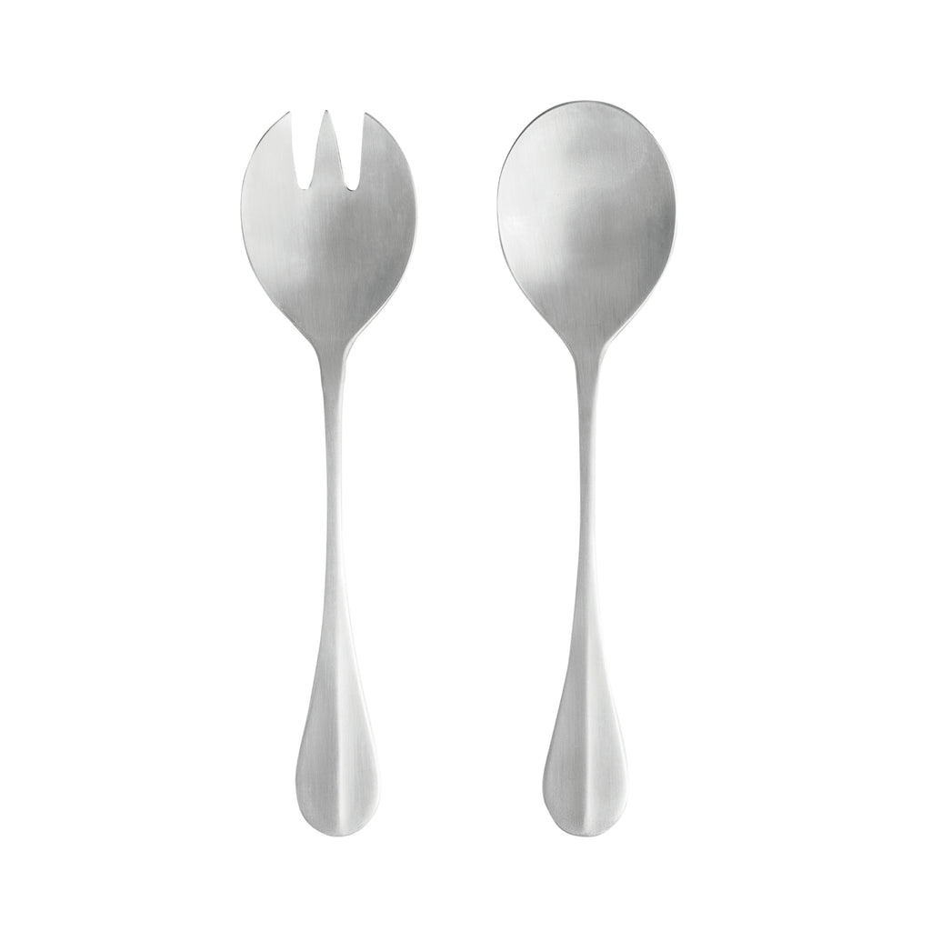 Nau Collection Salad Serving Set in Brushed, Set of 2