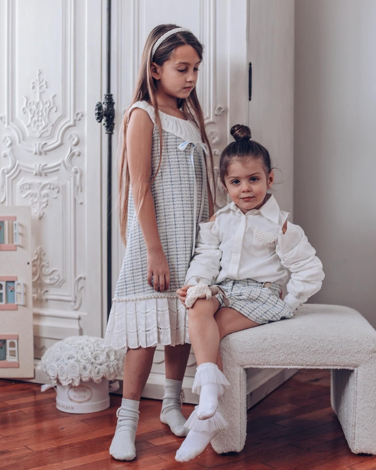 Iris Tweed Dress - Petite Maison Kids